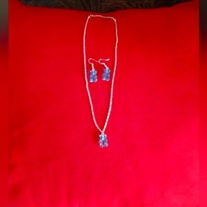 Lil Girls 3 Piece Polyurethane Teddy Bear Necklace Setl